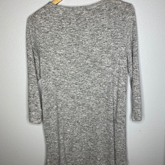 Chelsea & Theodore Black Gray Marble Sweater Medium - Picture 5 of 6
